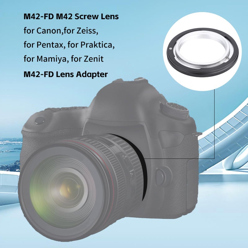 Serounder محول عدسة M42-FD، عدسة M42 لبرغي M42 لمحول كاميرا الفيلم FD F-1 A-1، لـ، لـ بينتاكس، لـ، لـ زينيت - Image 4